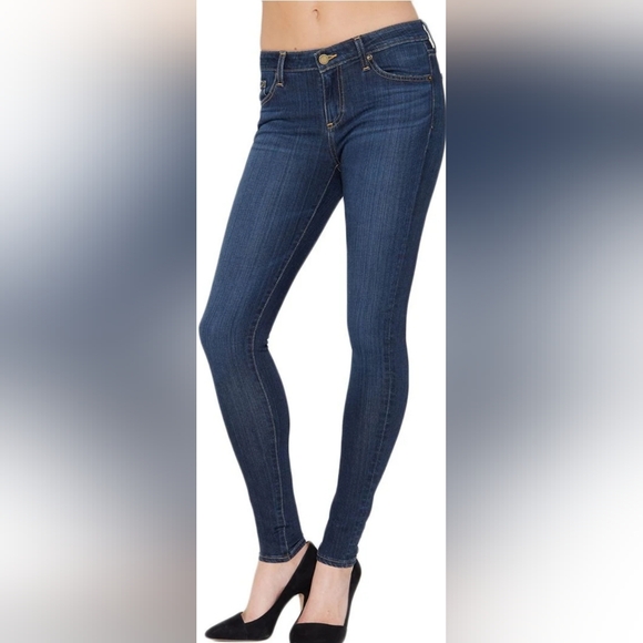 Big Star Denim - Big Star Alex Skinny Jeans Women's 27 Dark Wash Blue Stretch Denim Mid Rise Pant